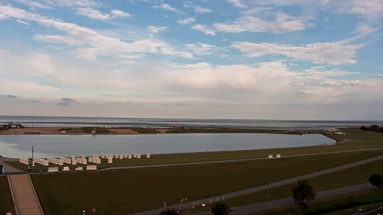 Archived image Webcam Büsum: Pearl Bay