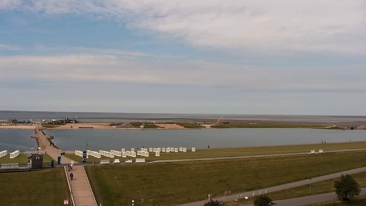 Archived image Webcam Büsum: Pearl Bay