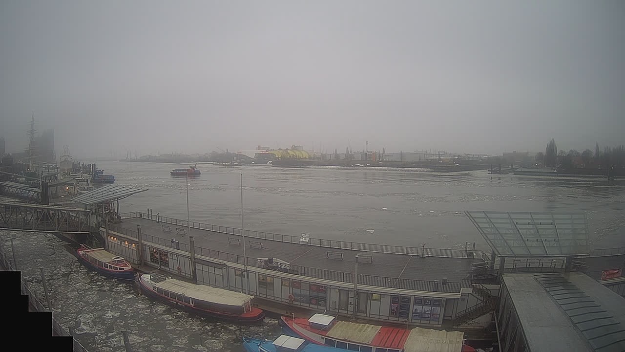 Archived image Webcam Hamburg: Cargo bridges