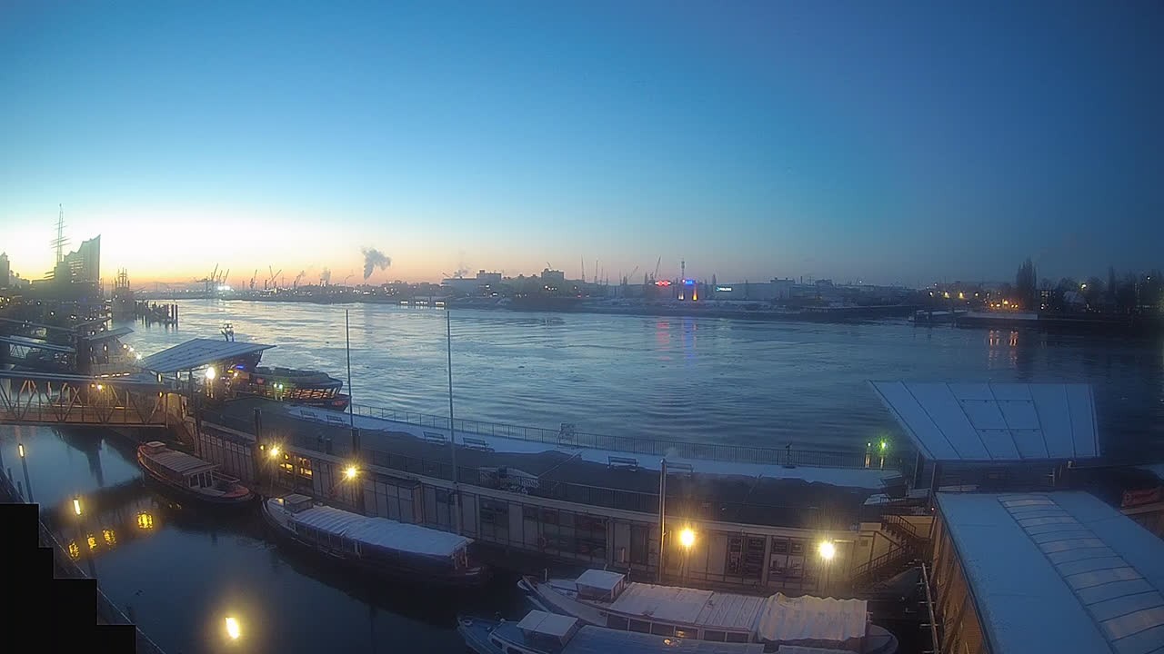 Archived image Webcam Hamburg: Cargo bridges