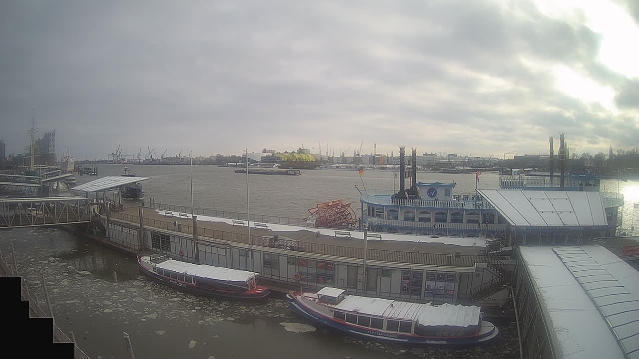 Archived image Webcam Hamburg: Cargo bridges