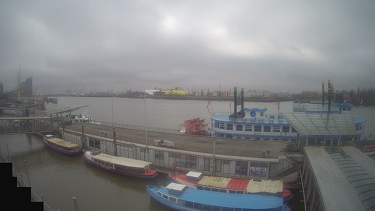 Archived image Webcam Hamburg: Cargo bridges