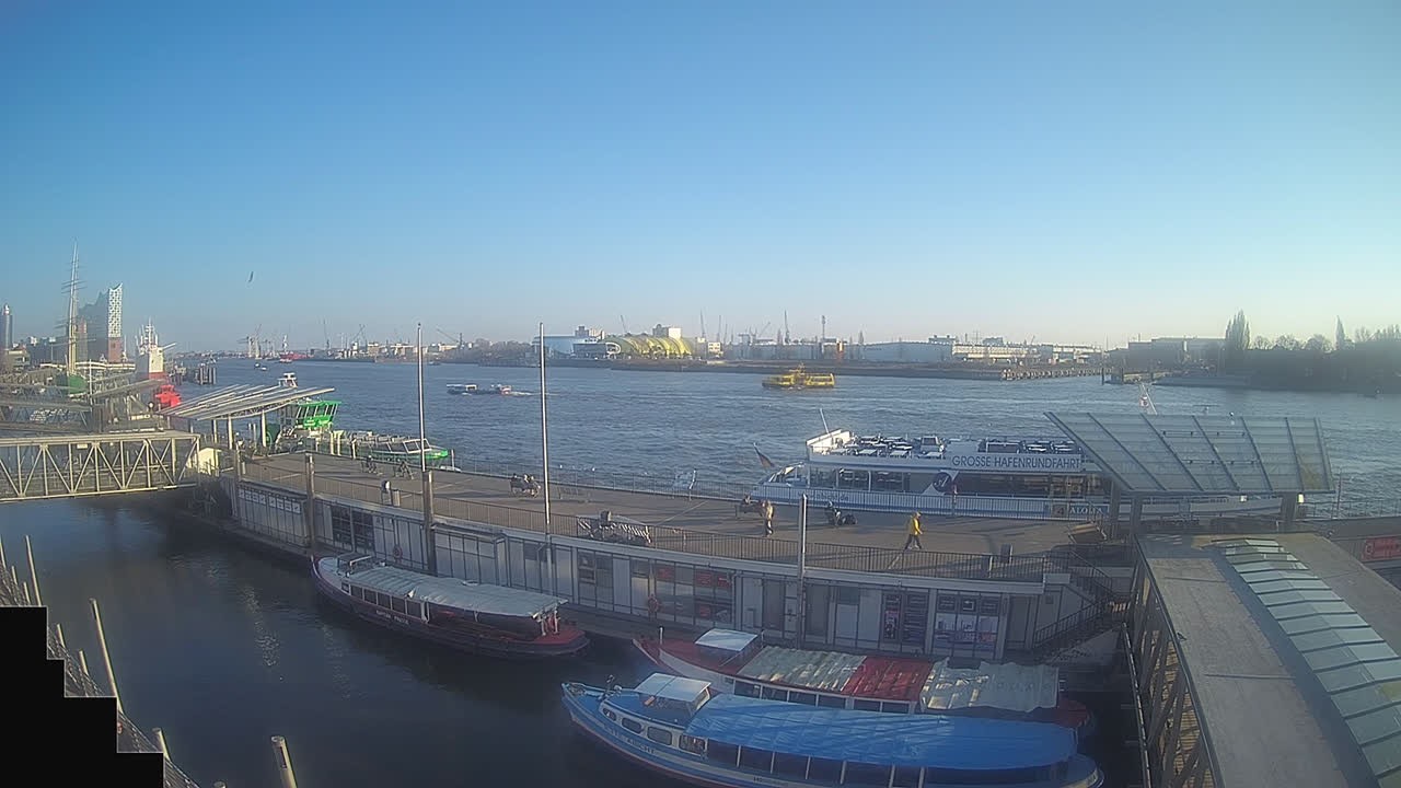 Archived image Webcam Hamburg: Cargo bridges