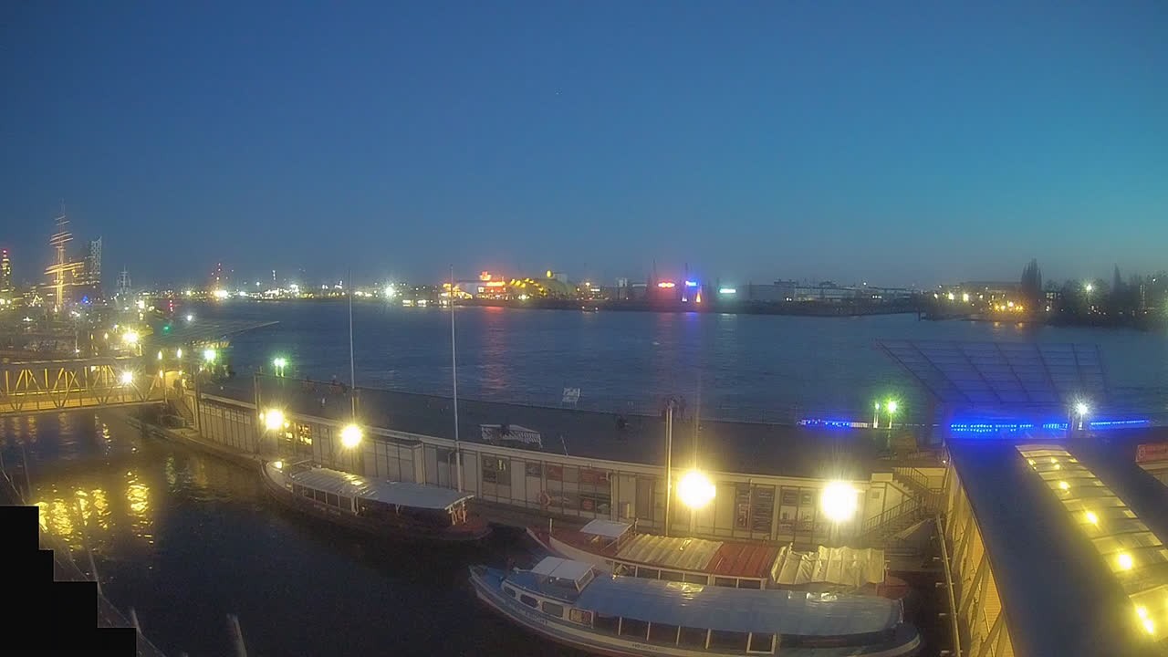 Archived image Webcam Hamburg: Cargo bridges