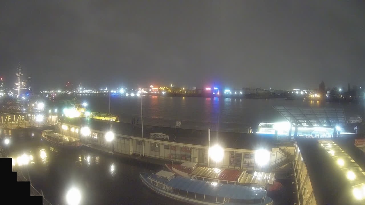 Archiv Foto Webcam Hamburg: Landungsbrücken