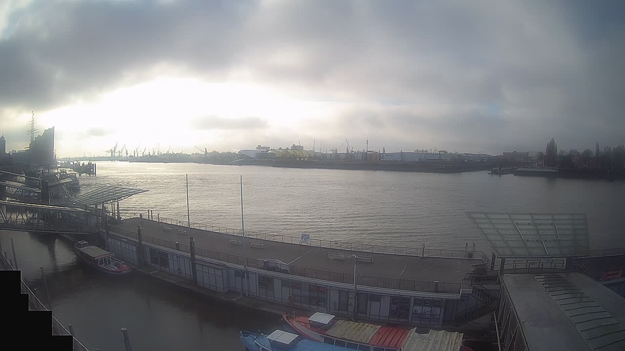 Archived image Webcam Hamburg: Cargo bridges