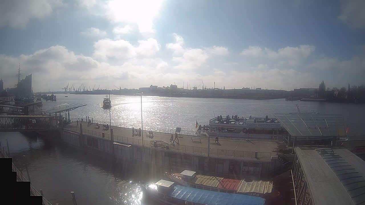 Archived image Webcam Hamburg: Cargo bridges