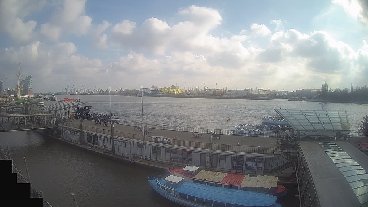 Archived image Webcam Hamburg: Cargo bridges