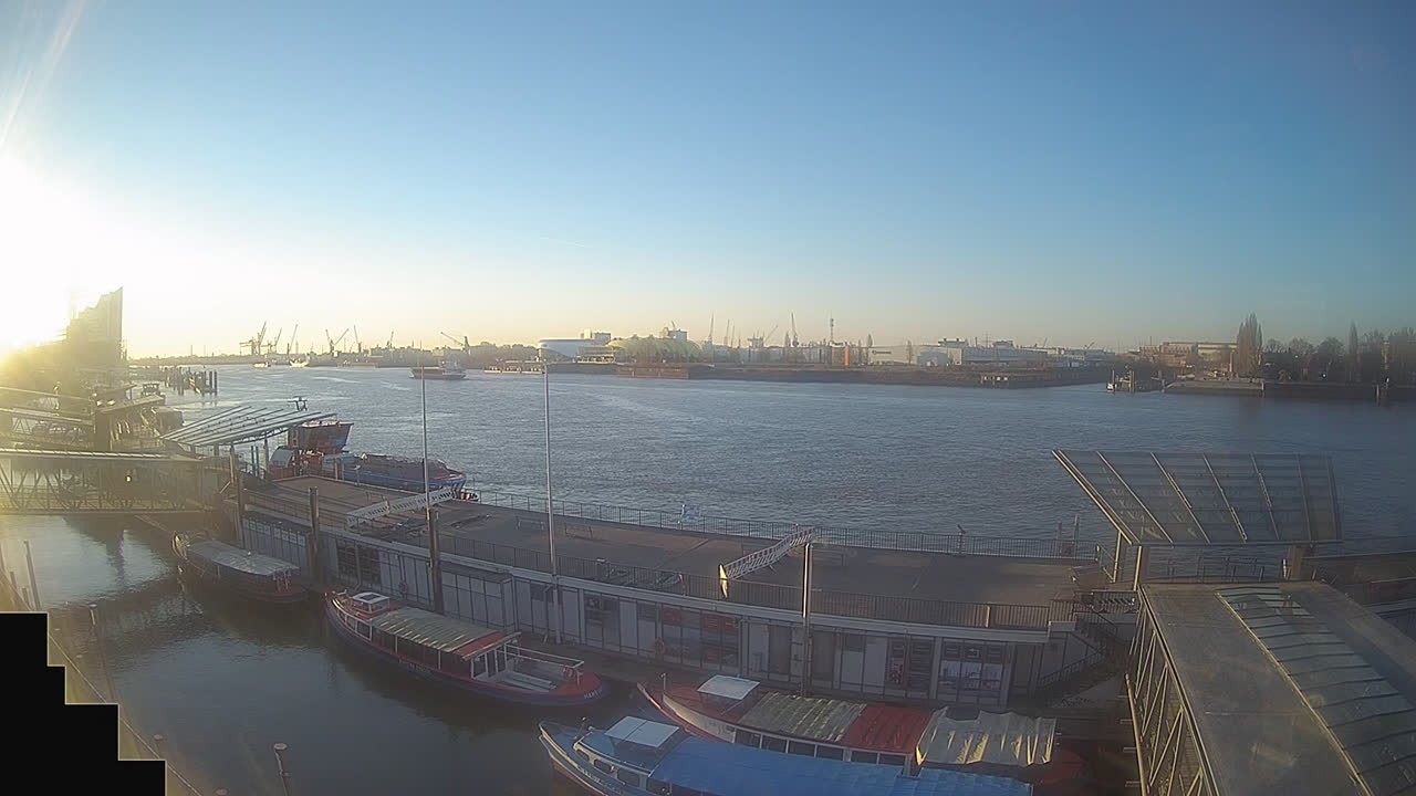Archived image Webcam Hamburg: Cargo bridges