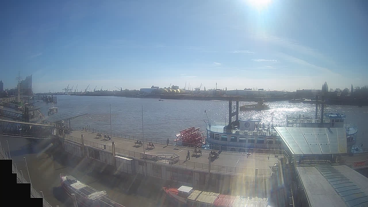Archived image Webcam Hamburg: Cargo bridges