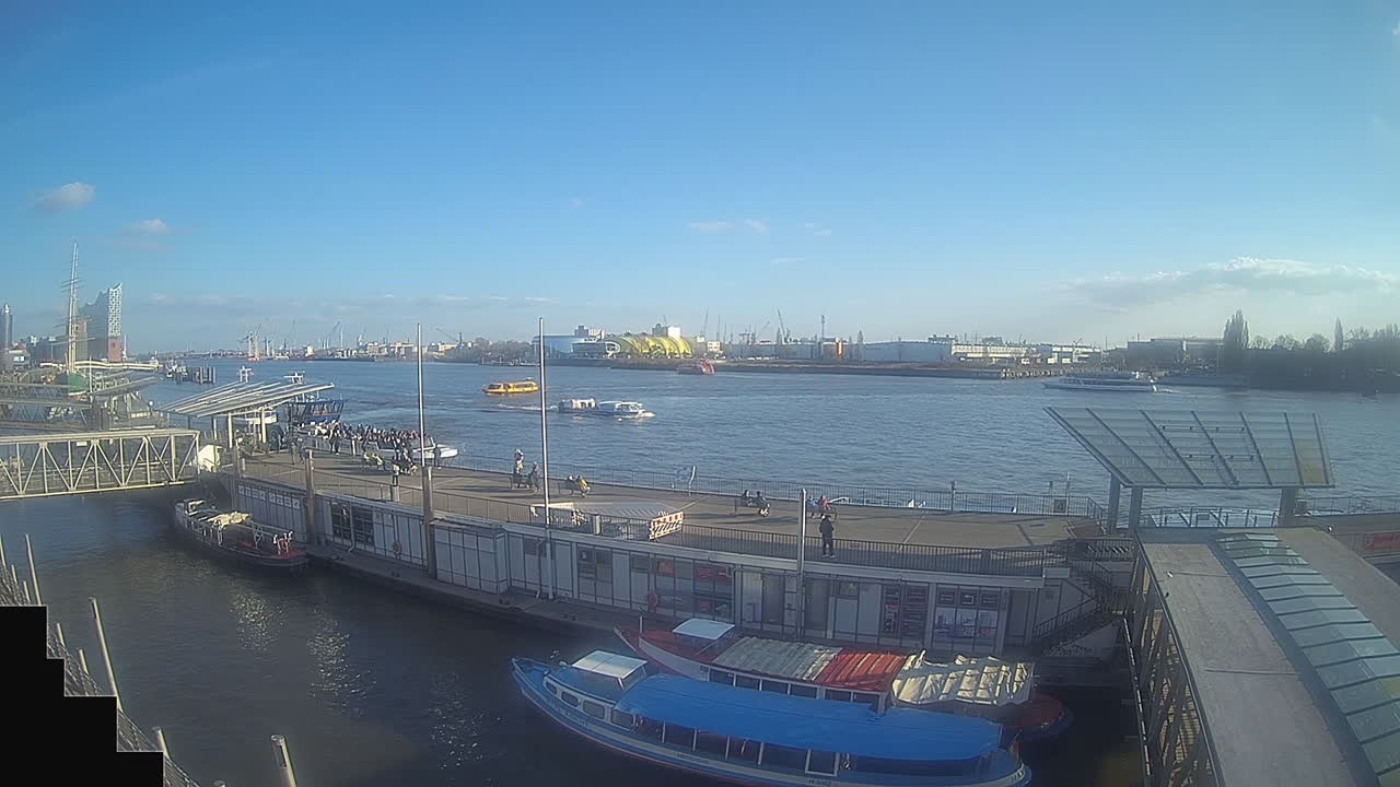 Archived image Webcam Hamburg: Cargo bridges