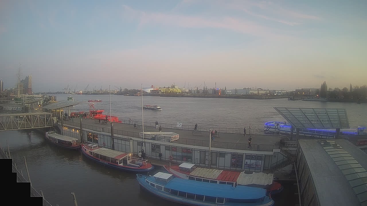 Archived image Webcam Hamburg: Cargo bridges