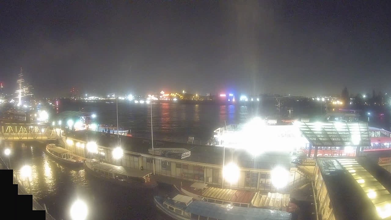 Archiv Foto Webcam Hamburg: Landungsbrücken