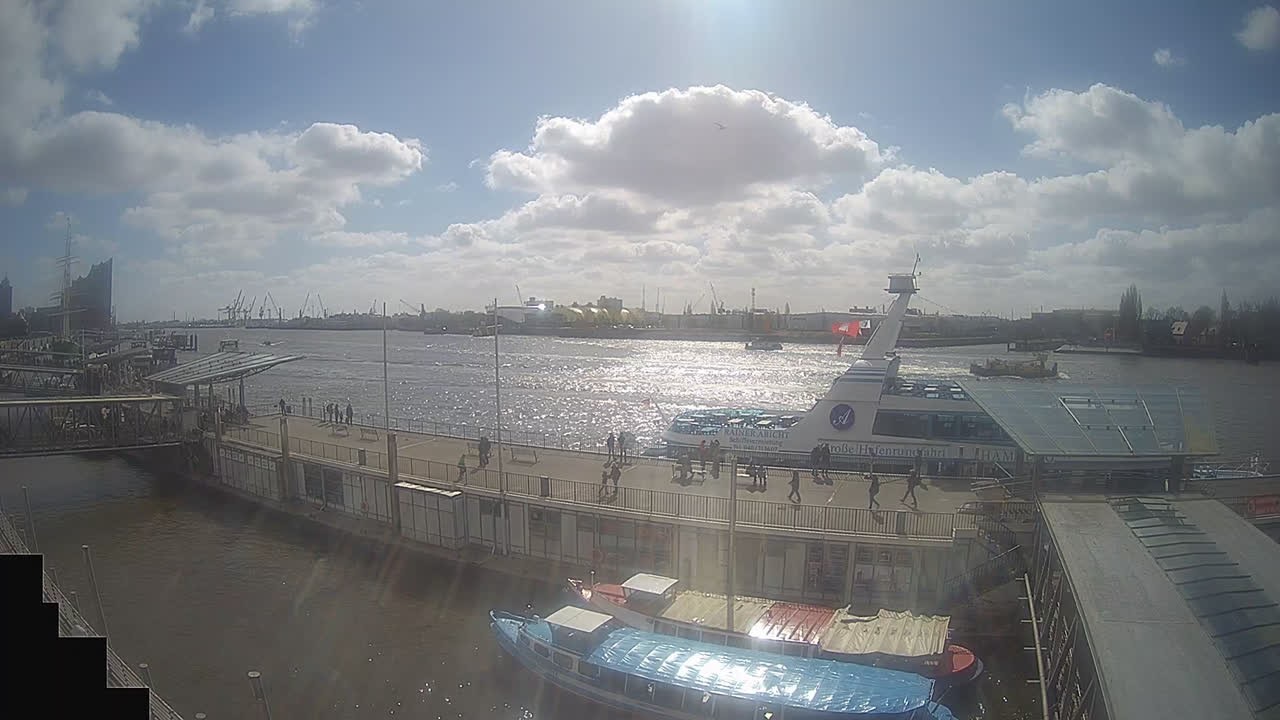 Archived image Webcam Hamburg: Cargo bridges