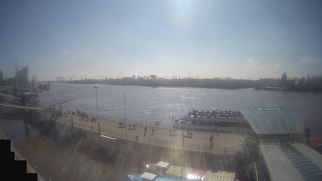 Archived image Webcam Hamburg: Cargo bridges