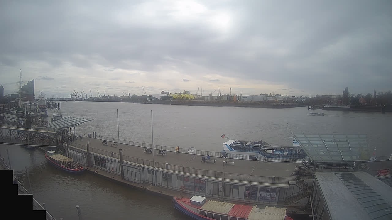 Archived image Webcam Hamburg: Cargo bridges