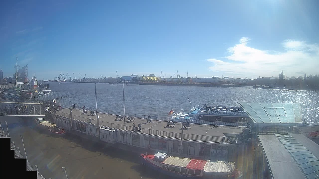 Archived image Webcam Hamburg: Cargo bridges