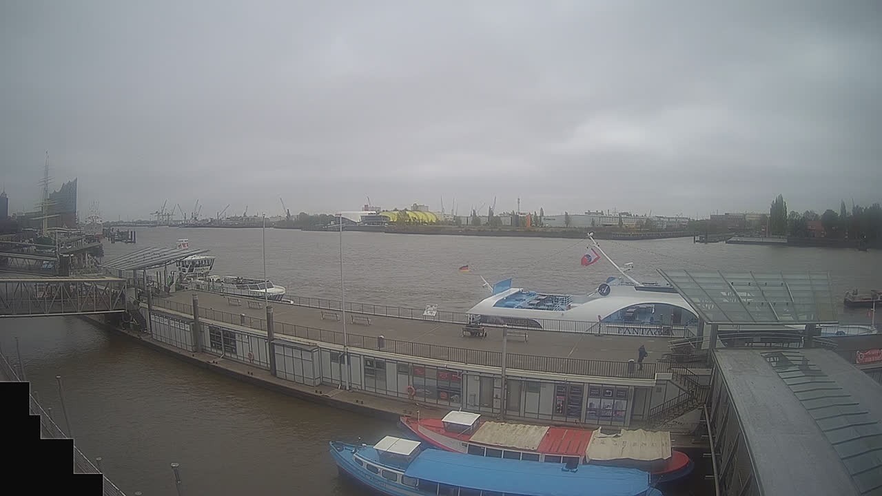 Archived image Webcam Hamburg: Cargo bridges