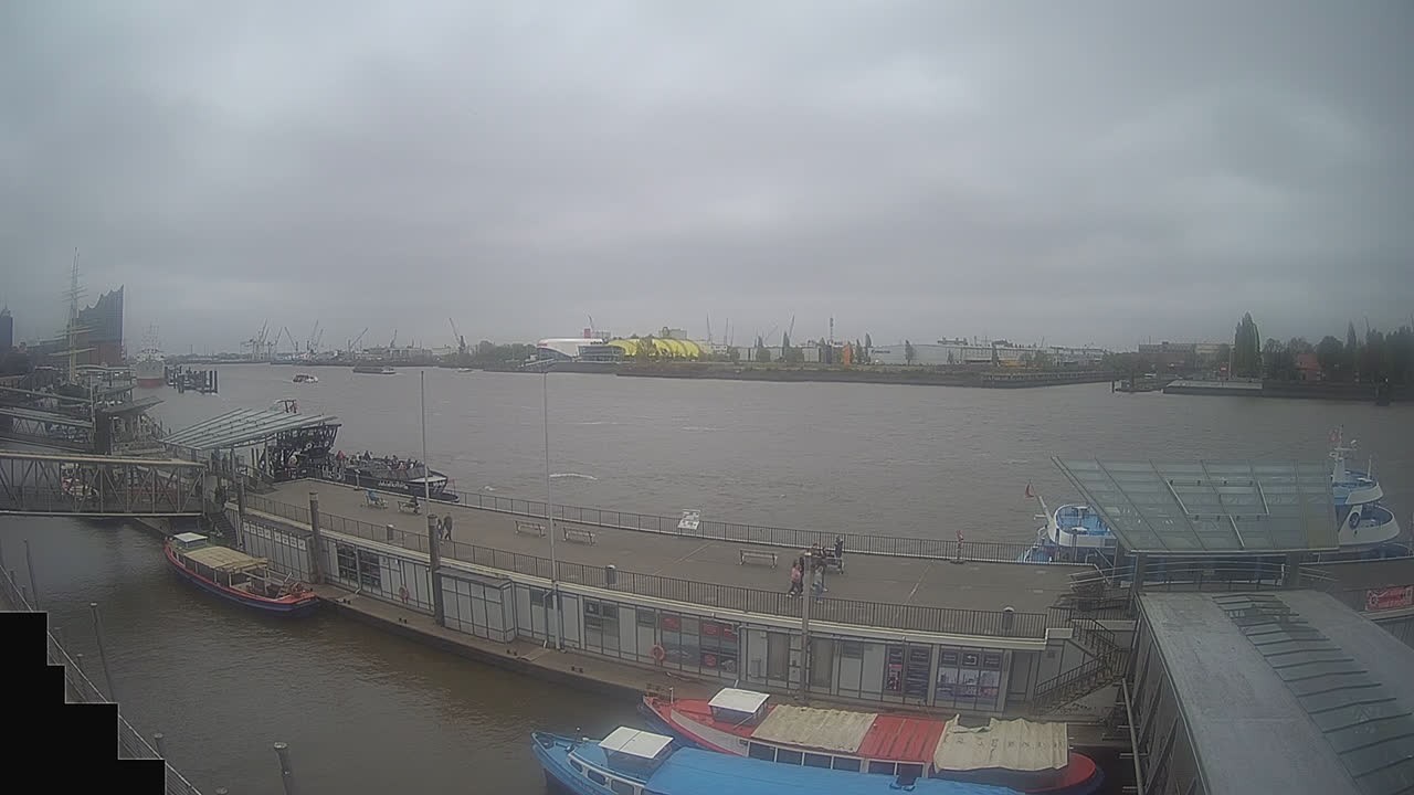 Archived image Webcam Hamburg: Cargo bridges