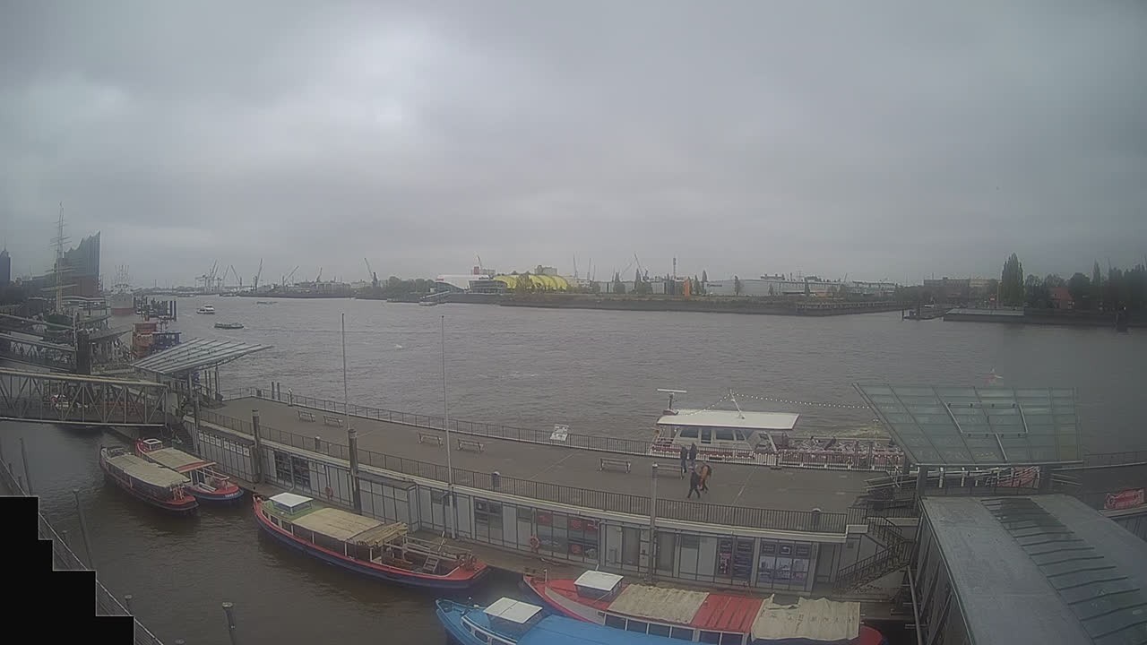 Archived image Webcam Hamburg: Cargo bridges