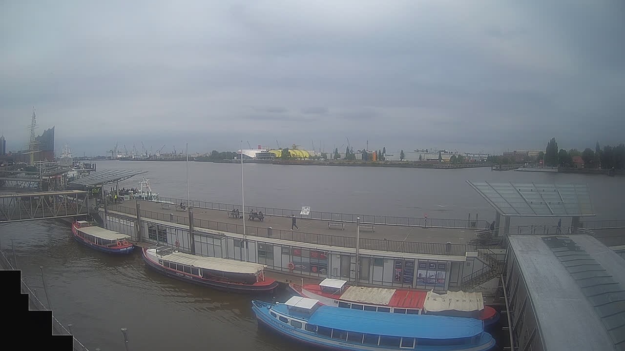 Archived image Webcam Hamburg: Cargo bridges