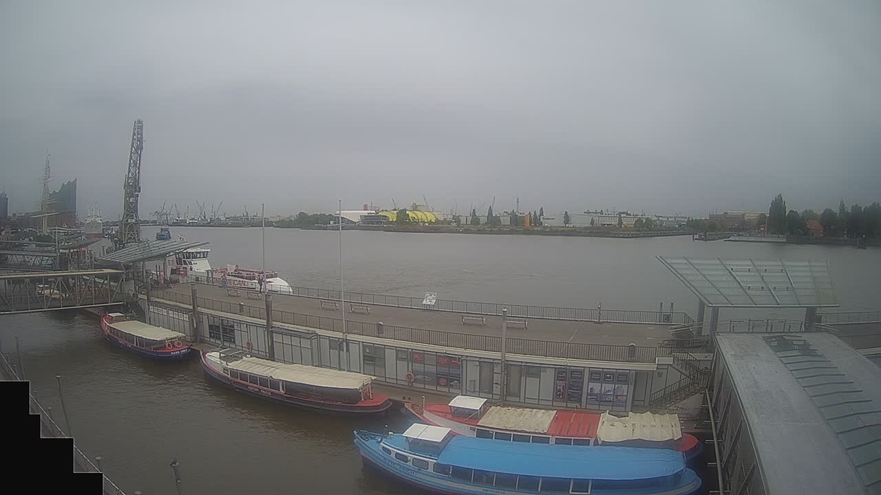 Archived image Webcam Hamburg: Cargo bridges