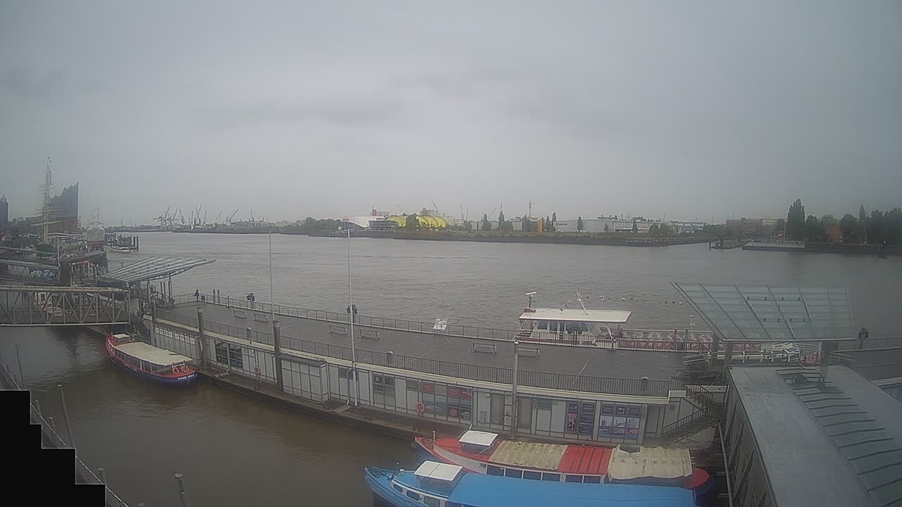 Archived image Webcam Hamburg: Cargo bridges