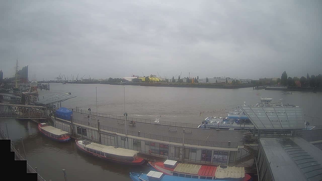 Archived image Webcam Hamburg: Cargo bridges