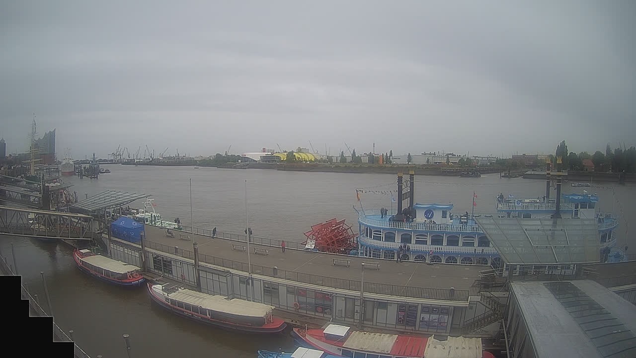Archived image Webcam Hamburg: Cargo bridges