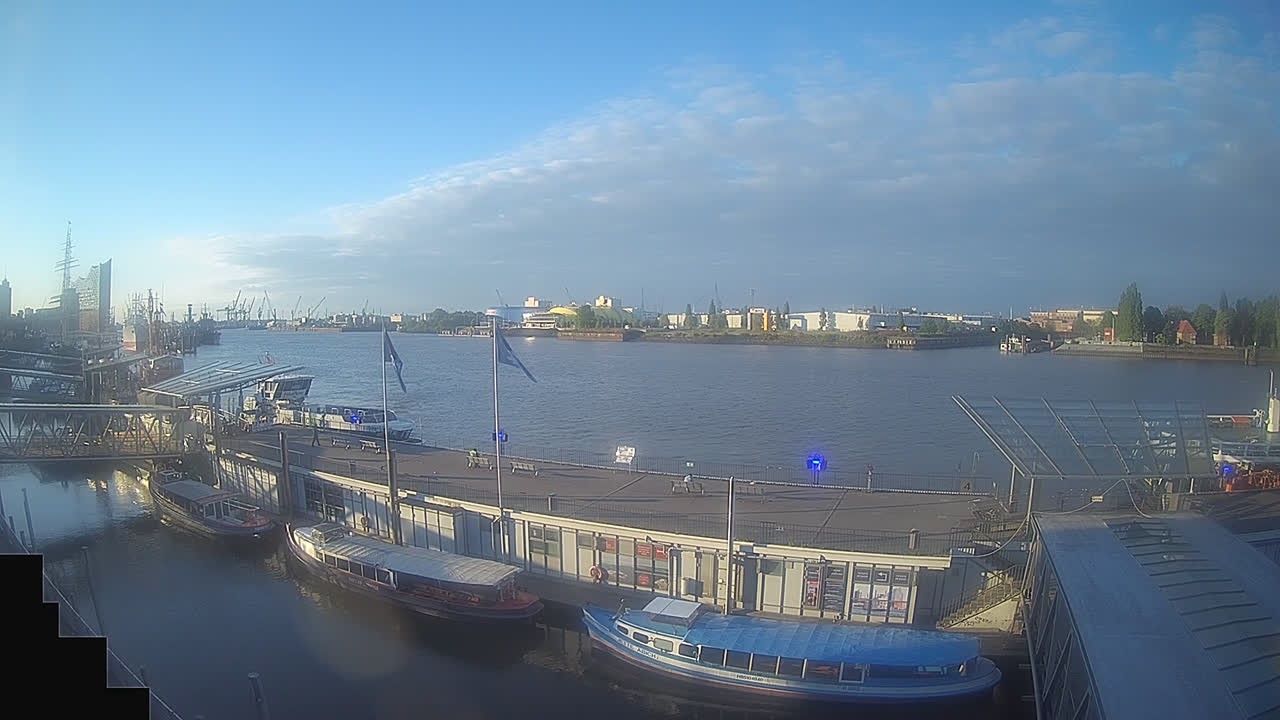 Archived image Webcam Hamburg: Cargo bridges