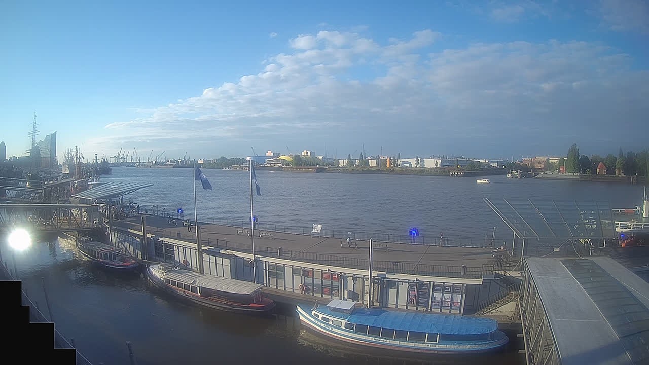 Archived image Webcam Hamburg: Cargo bridges