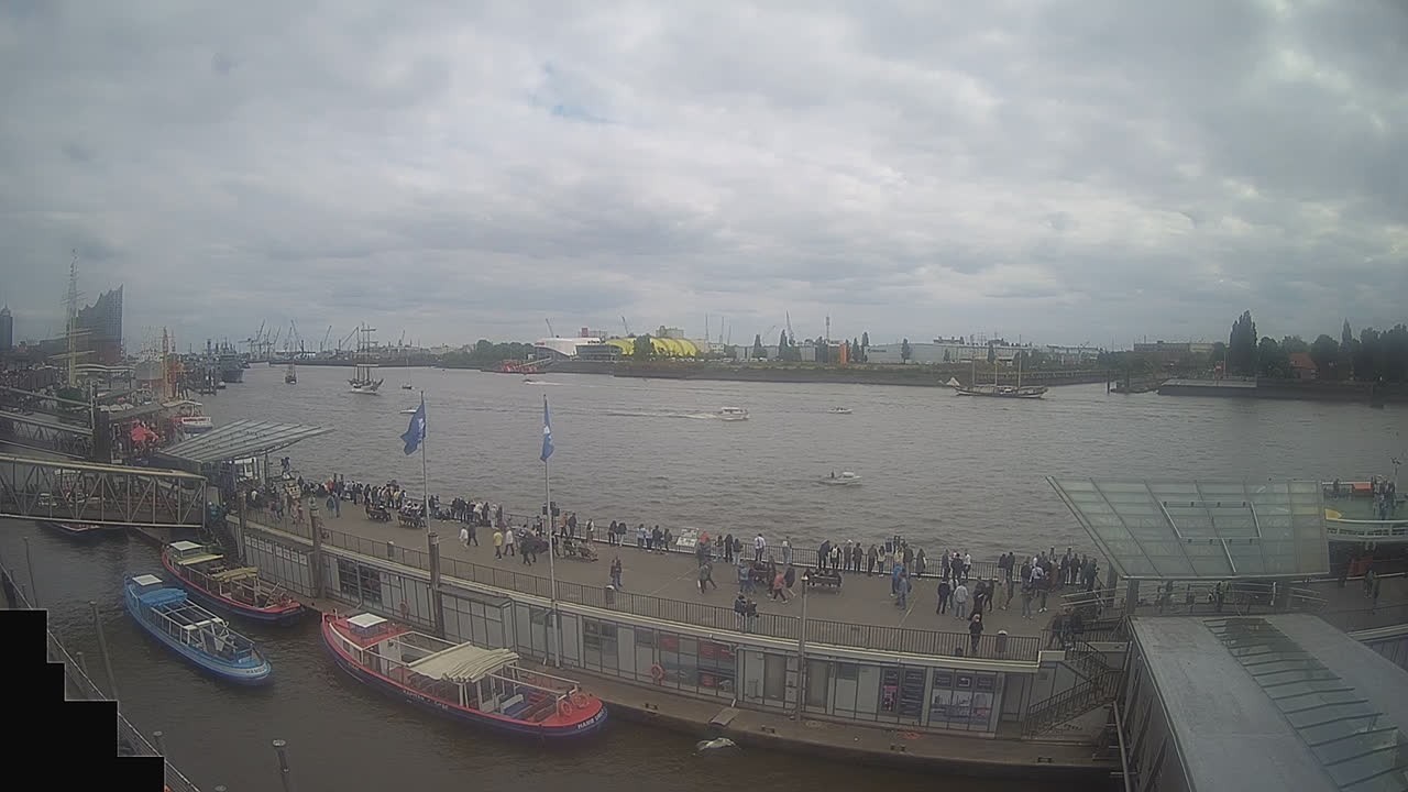 Archived image Webcam Hamburg: Cargo bridges