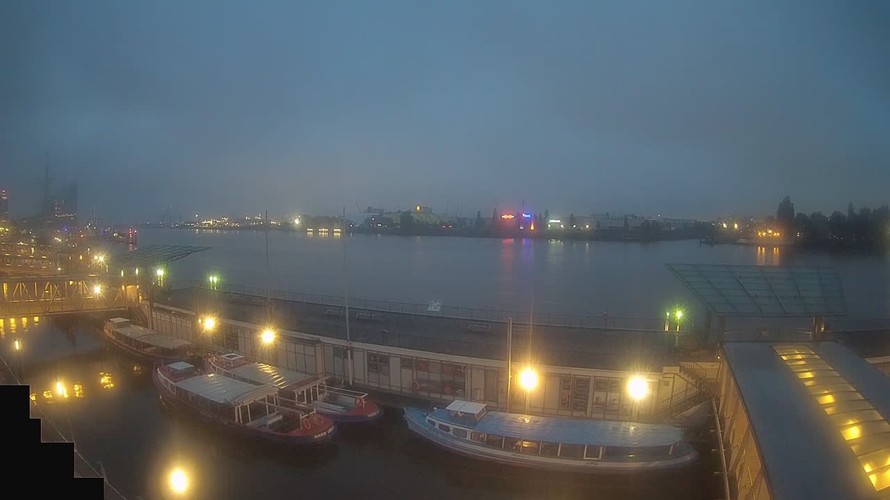 Archiv Foto Webcam Hamburg: Landungsbrücken
