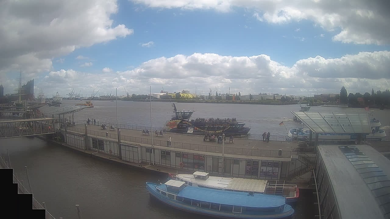 Archived image Webcam Hamburg: Cargo bridges