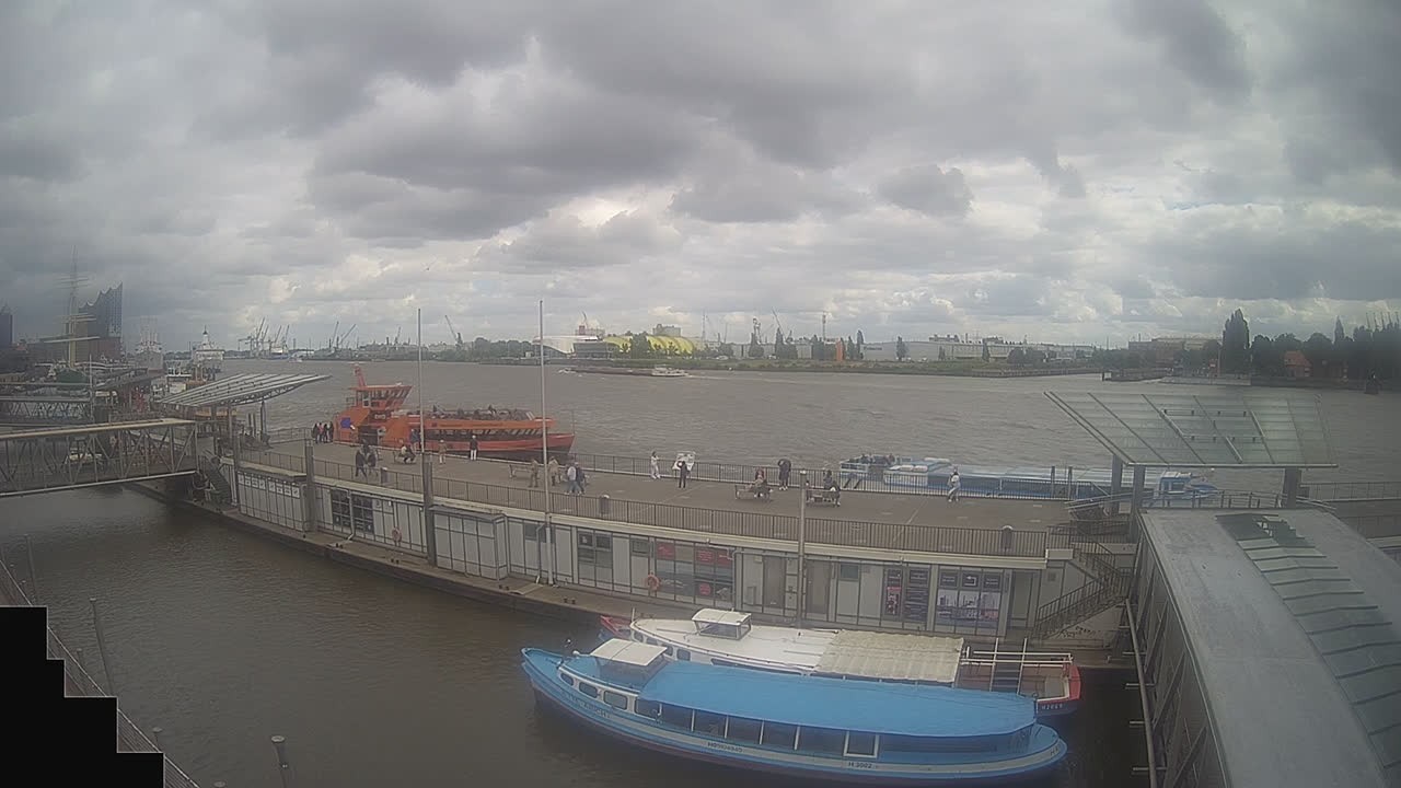 Archived image Webcam Hamburg: Cargo bridges