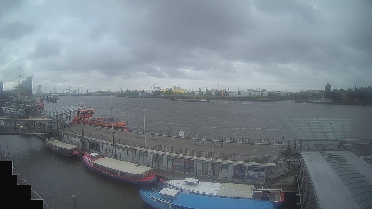 Archived image Webcam Hamburg: Cargo bridges