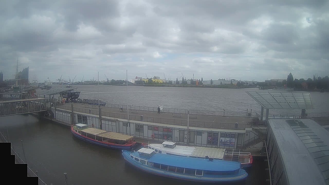 Archived image Webcam Hamburg: Cargo bridges