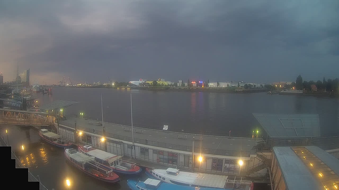Archived image Webcam Hamburg: Cargo bridges