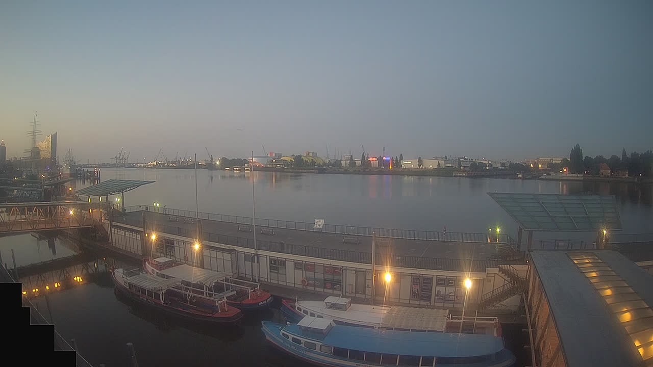 Archived image Webcam Hamburg: Cargo bridges