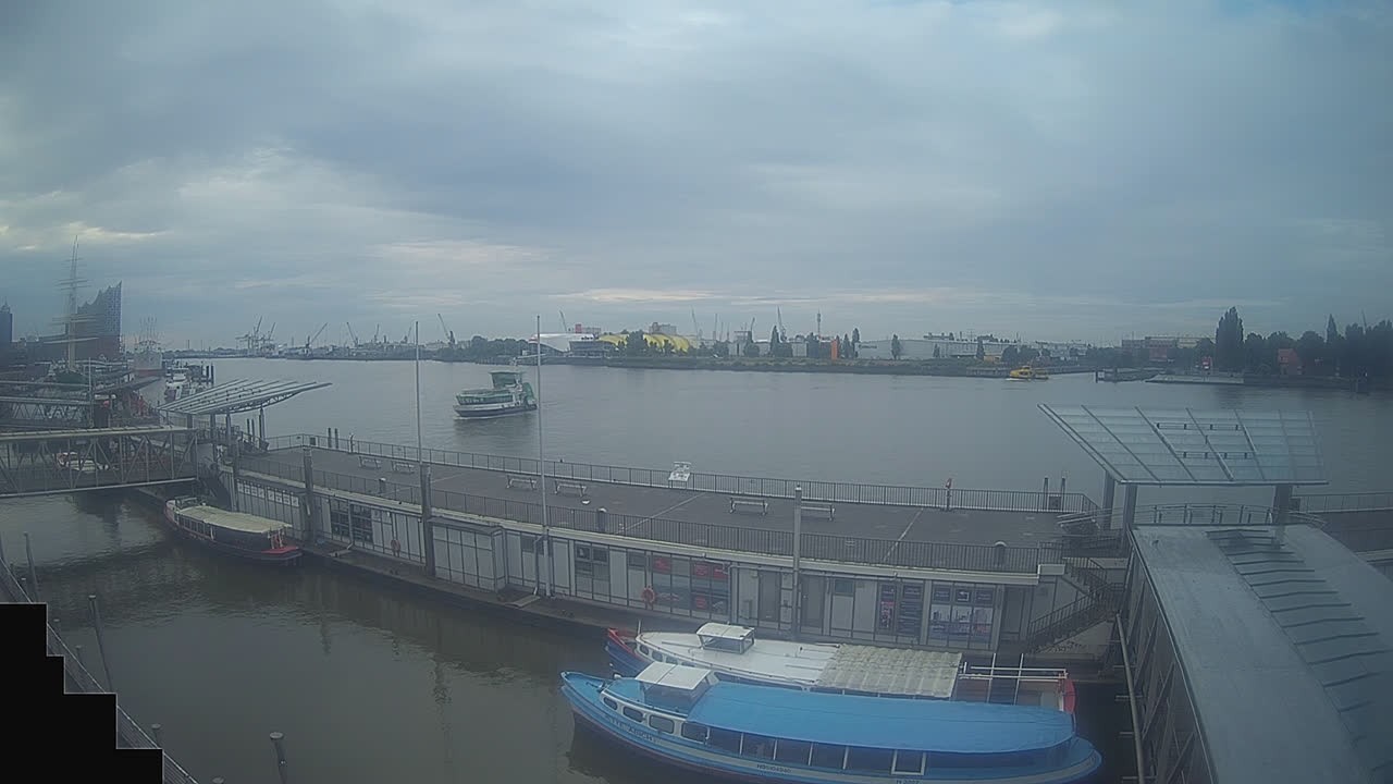 Archived image Webcam Hamburg: Cargo bridges