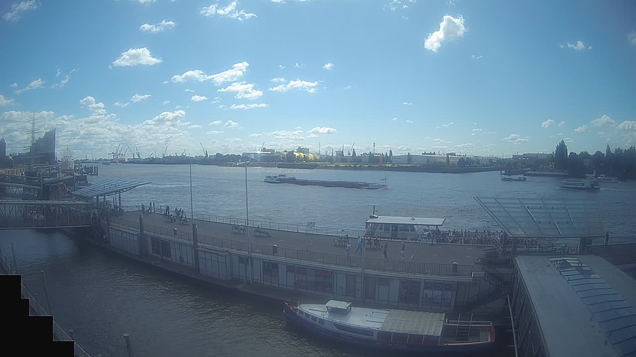 Archiv Foto Webcam Hamburg: Landungsbrücken