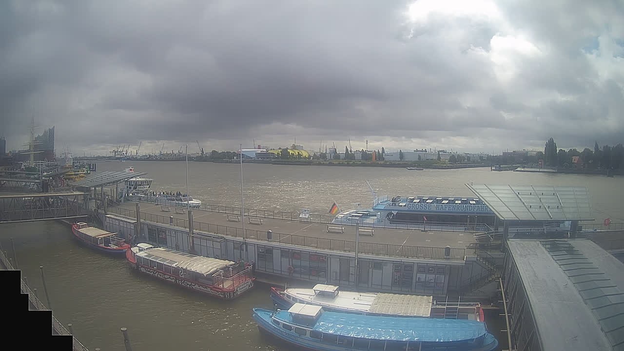 Archived image Webcam Hamburg: Cargo bridges