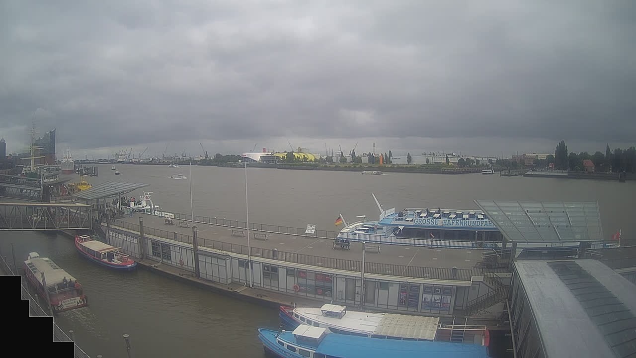 Archived image Webcam Hamburg: Cargo bridges