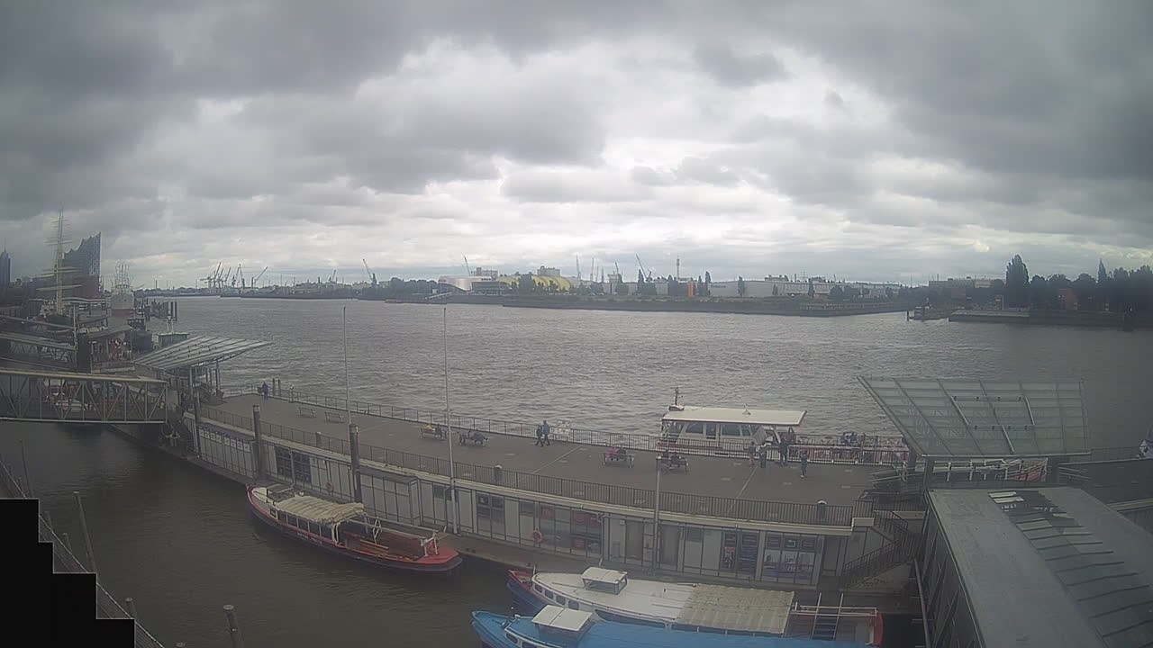 Archived image Webcam Hamburg: Cargo bridges