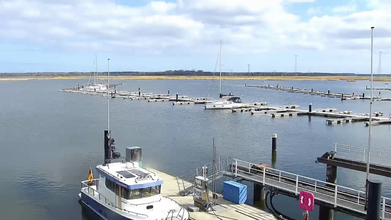 Archiv Foto Webcam Usedom: Yachthafen Kröslin