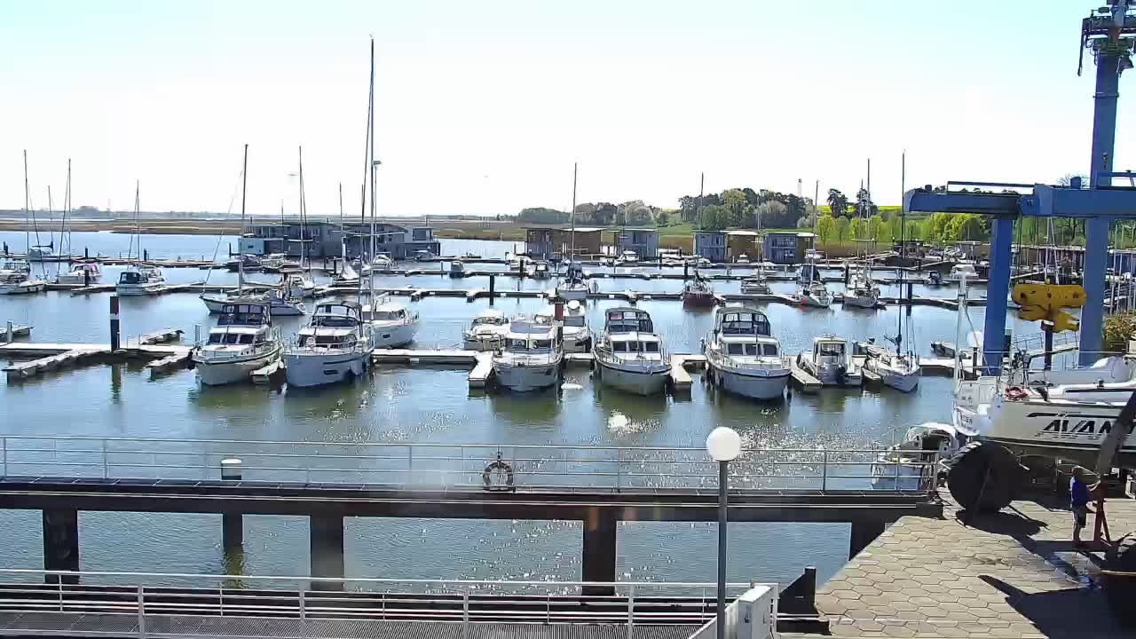 Archiv Foto Webcam Usedom: Yachthafen Kröslin