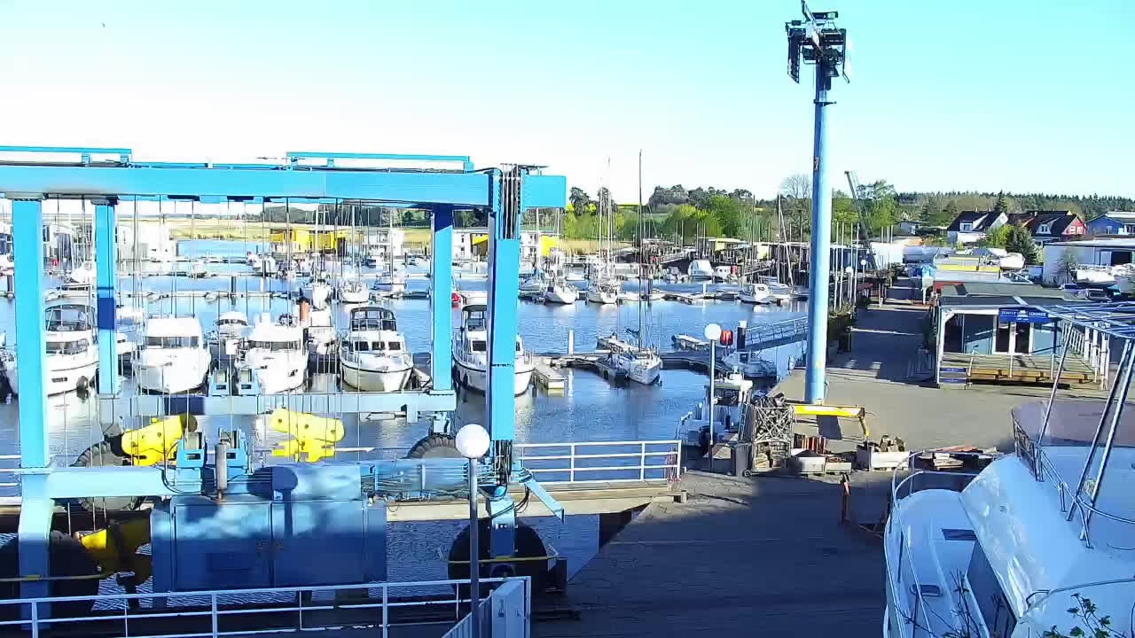 Archiv Foto Webcam Usedom: Yachthafen Kröslin