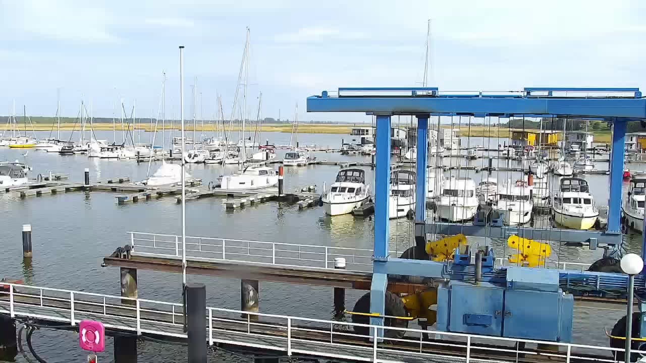 Archiv Foto Webcam Usedom: Yachthafen Kröslin