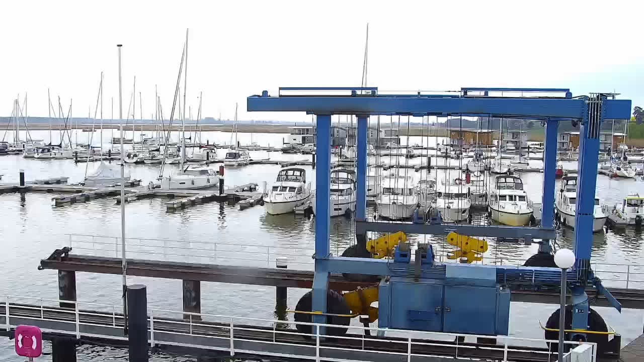 Archiv Foto Webcam Usedom: Yachthafen Kröslin