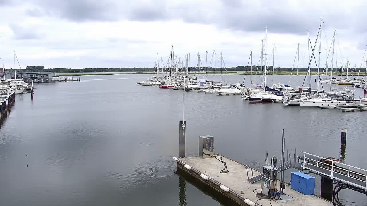Archived image Webcam Kröslin: At the yacht harbour